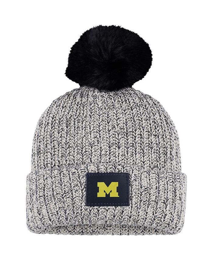 Love Your Melon Women's Gray Michigan Wolverines Cuffed Knit Hat with ...