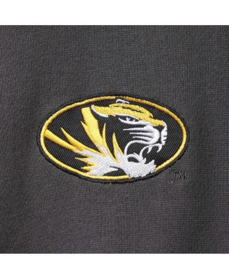 Men's Charcoal Missouri Tigers Tortugas Logo Quarter-Zip Jacket
