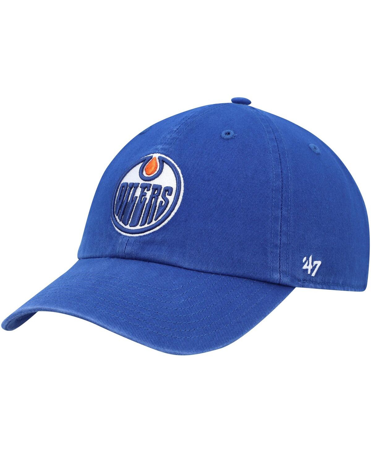 Men's '47 BrandEdmonton Oilers Clean Up Adjustable Hat - Royal