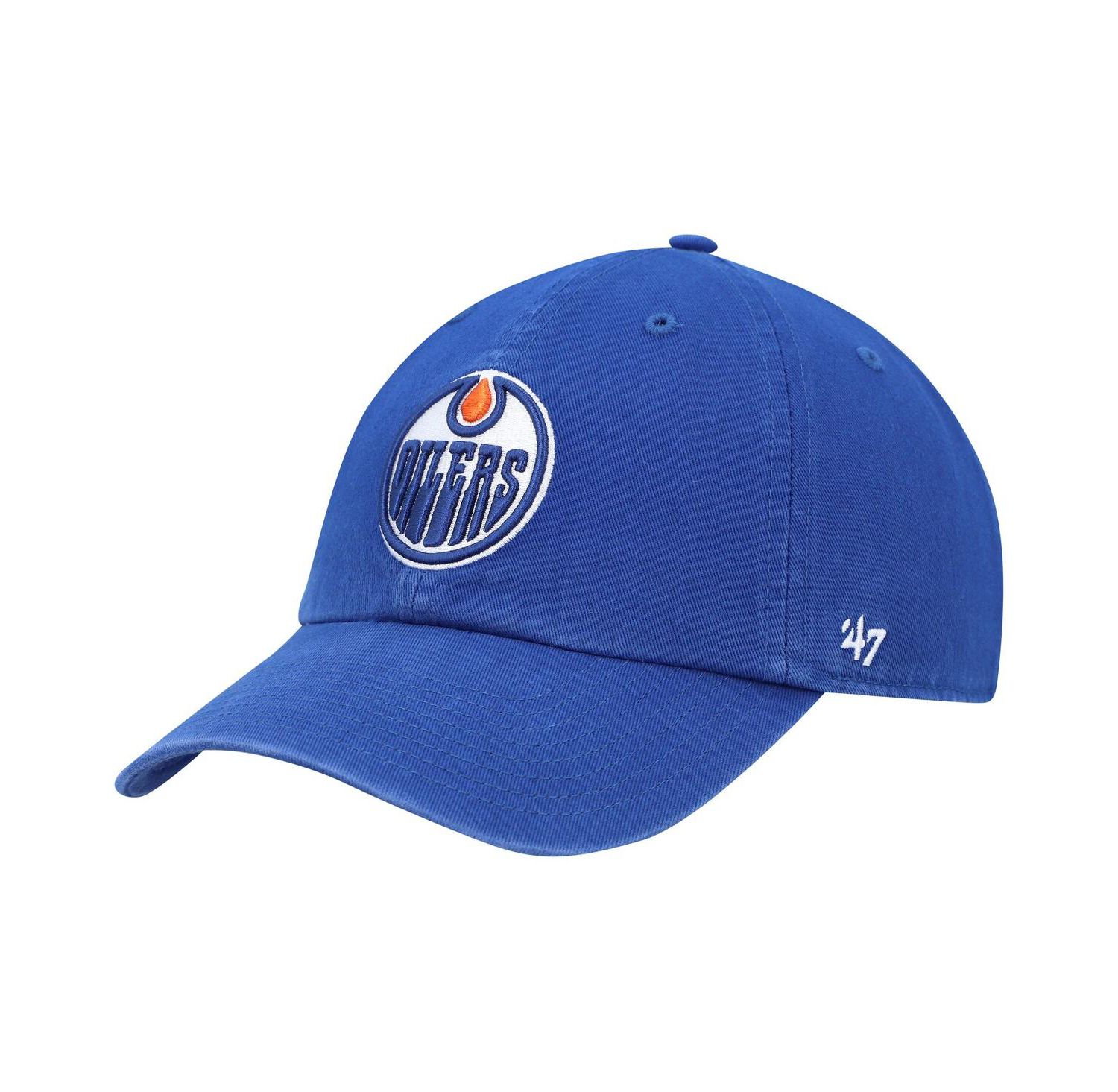 Men's Royal Edmonton Oilers Clean Up Adjustable Hat