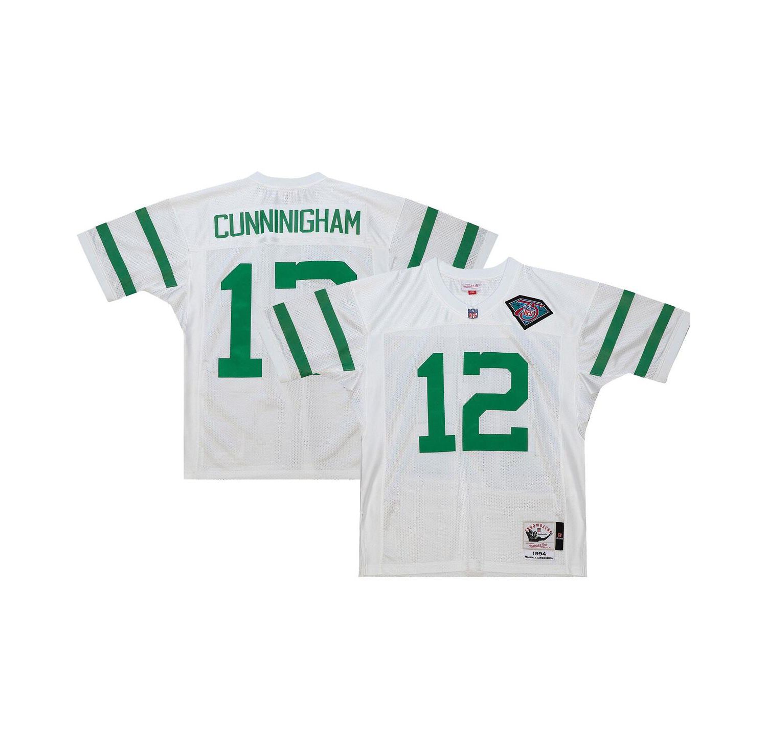 Men's Randall Cunningham White Philadelphia Eagles 1994 Authentic Retired Player Jersey