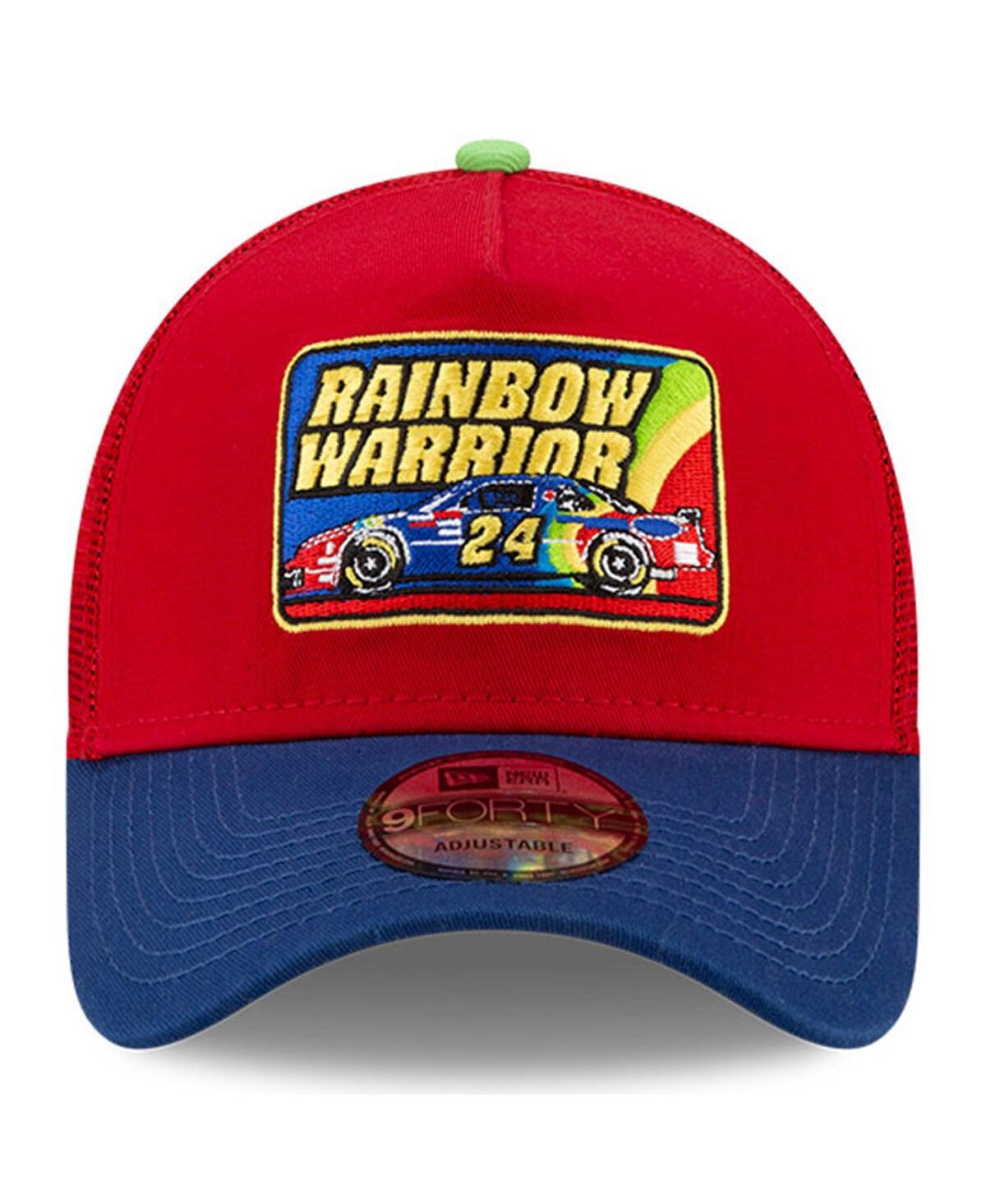 Men's New Era Blue Jeff Gordon Legends 9FORTY A-Frame Adjustable Trucker Hat - Blue