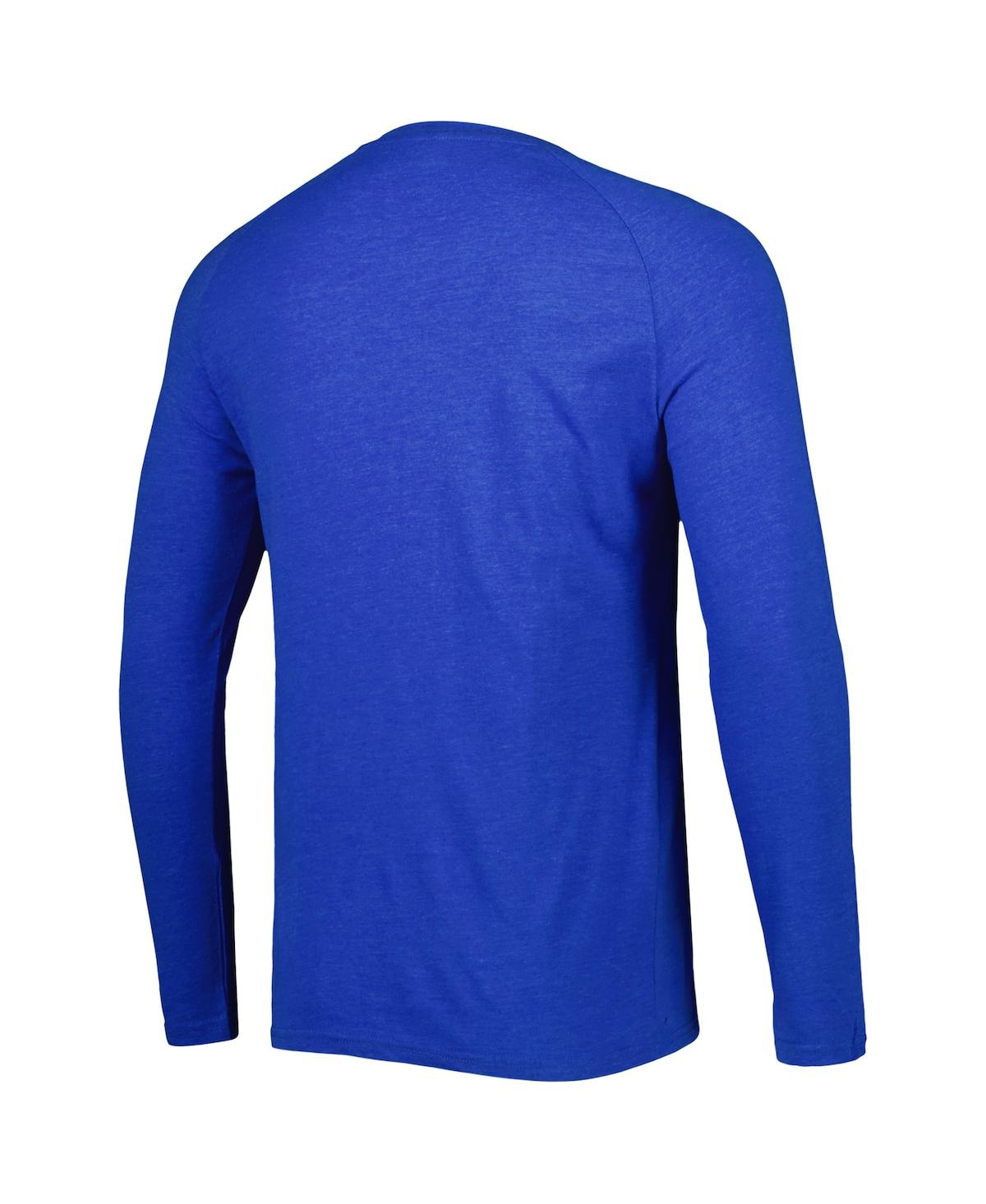 Shop Concepts Sport Men's  Royal New York Mets Inertia Raglan Long Sleeve Henley T-shirt