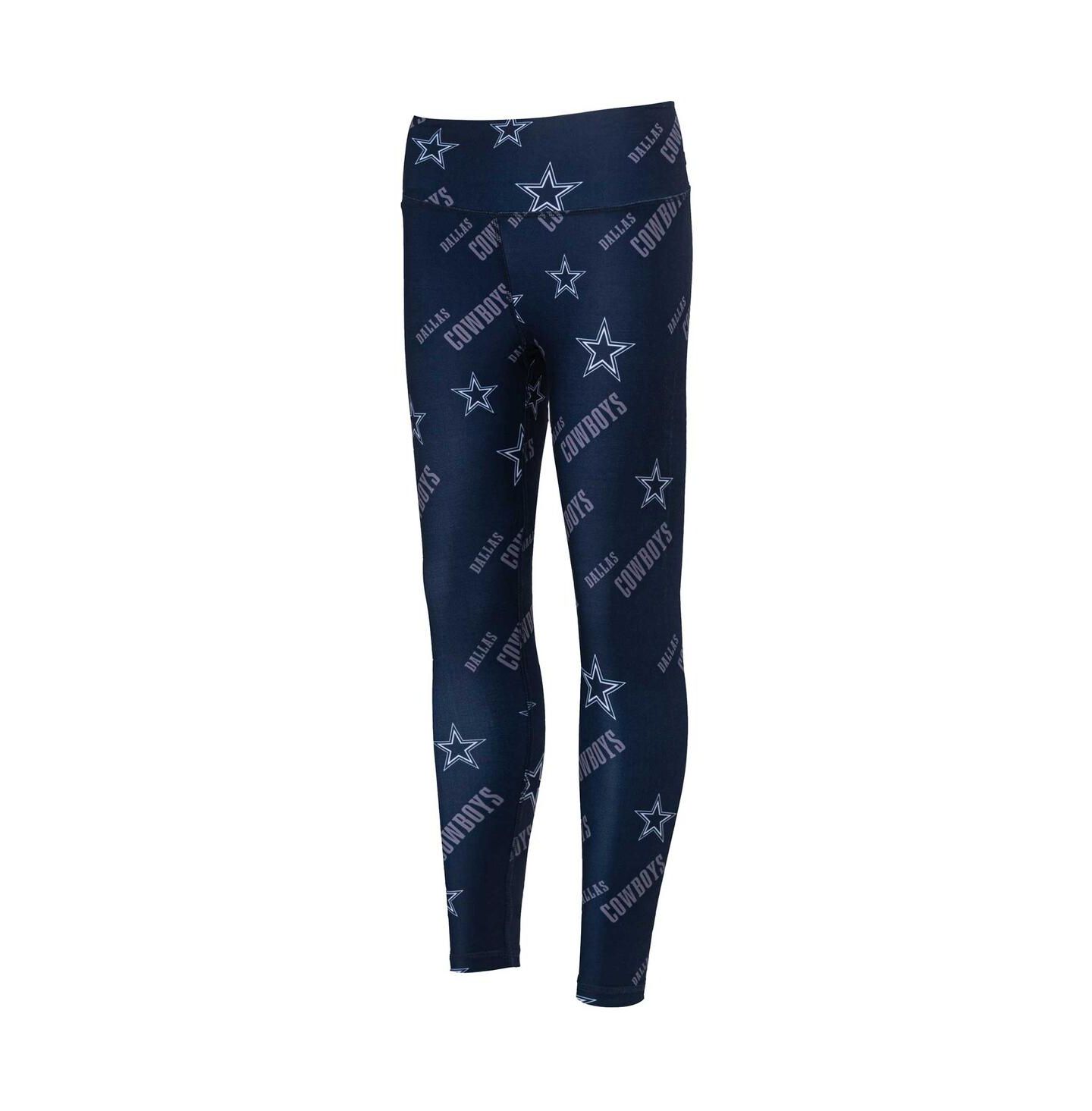 Женские леггинсы Concepts Sport Navy Dallas Cowboys Breakthrough Allover Print — фото 1
