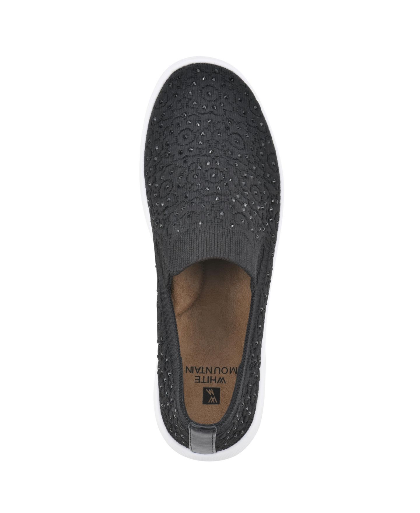 Женские кроссовки White Mountain Unit Slip On, цвет: Чёрный — фото 4