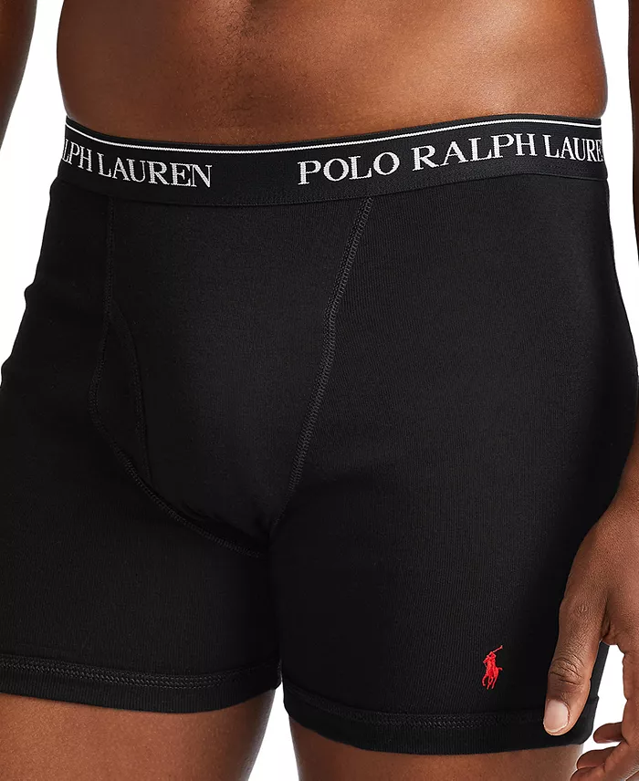 Men's 3-Pack Classic Cotton Boxer Briefs - thumbnail 4