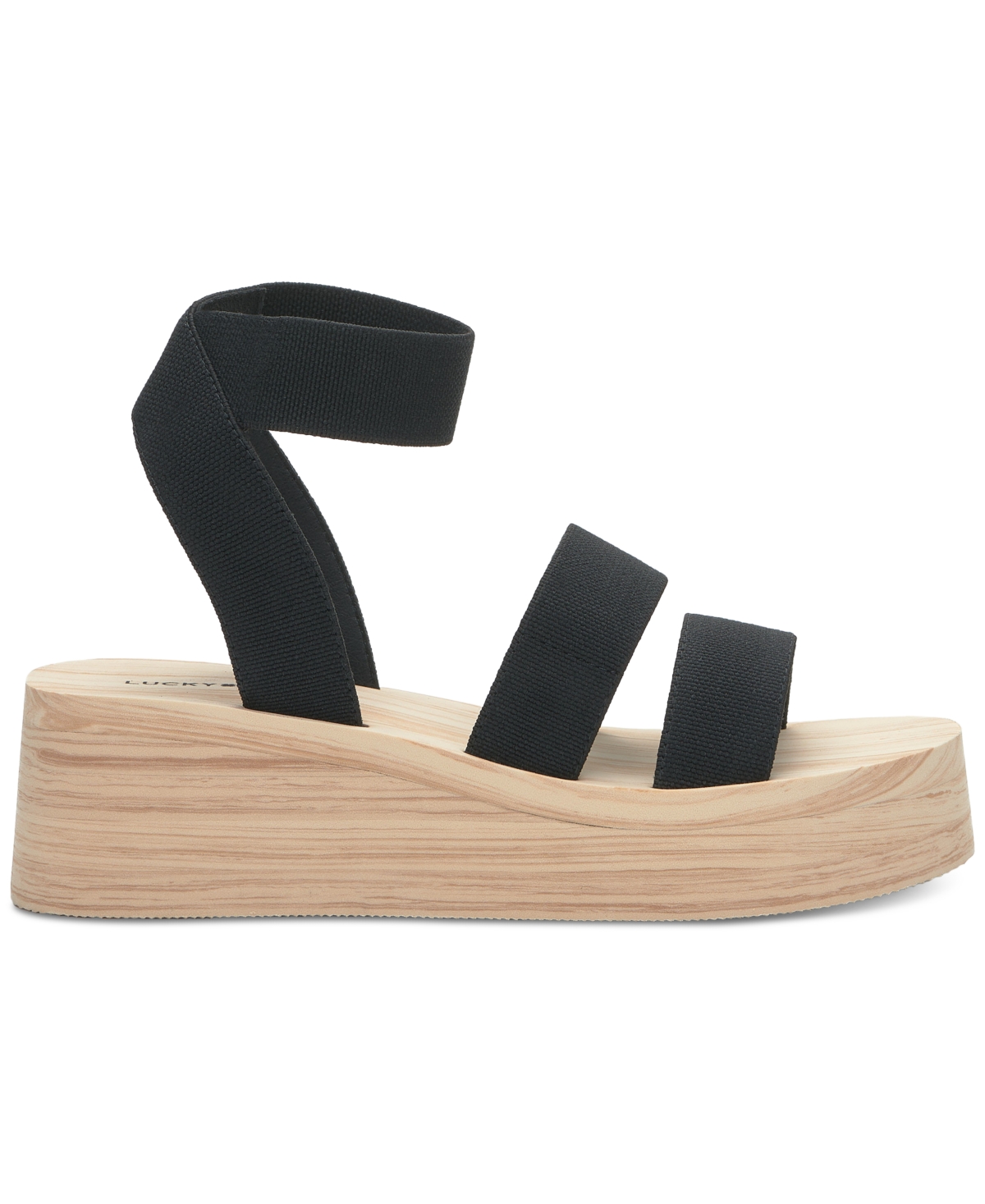 Lucky Brand Women's Samella Strappy Platform Wedge Sandals