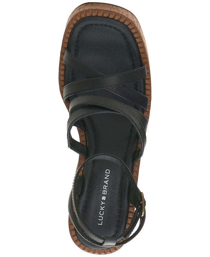 Lucky Brand Women's Taiza Strappy Platform Sandals - Macy's