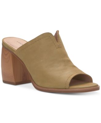 Lucky Brand - Women's Xynia Open-Toe Block-Heel Mules