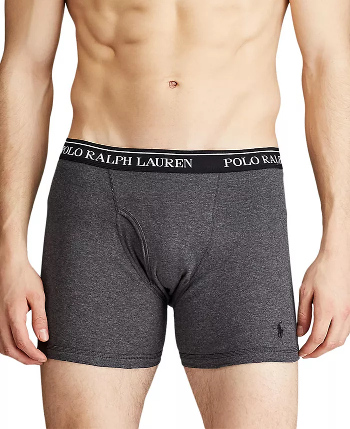 Men's 5-Pack Classic Cotton Boxer Briefs - thumbnail 4