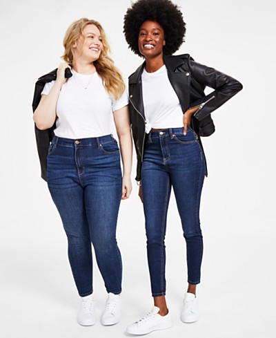 Charter Club Plus Size Lexington Tummy-Control Straight-Leg Jeans, Created  for Macy's - Macy's