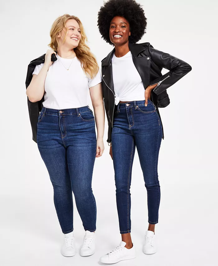 Juniors' High Rise Skinny Ankle Jeans - thumbnail 4