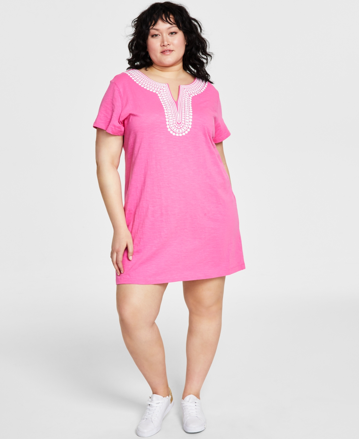 Tommy hilfiger t-shirt dress plus size on sale
