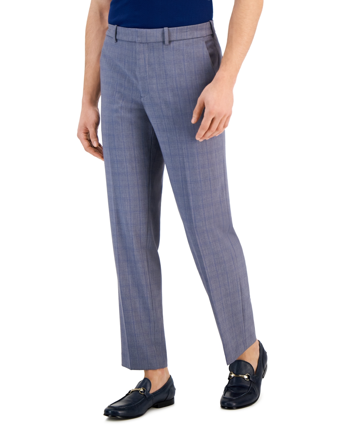 Men's Modern-Fit Stretch Resolution Dress Pants - Mid Grey