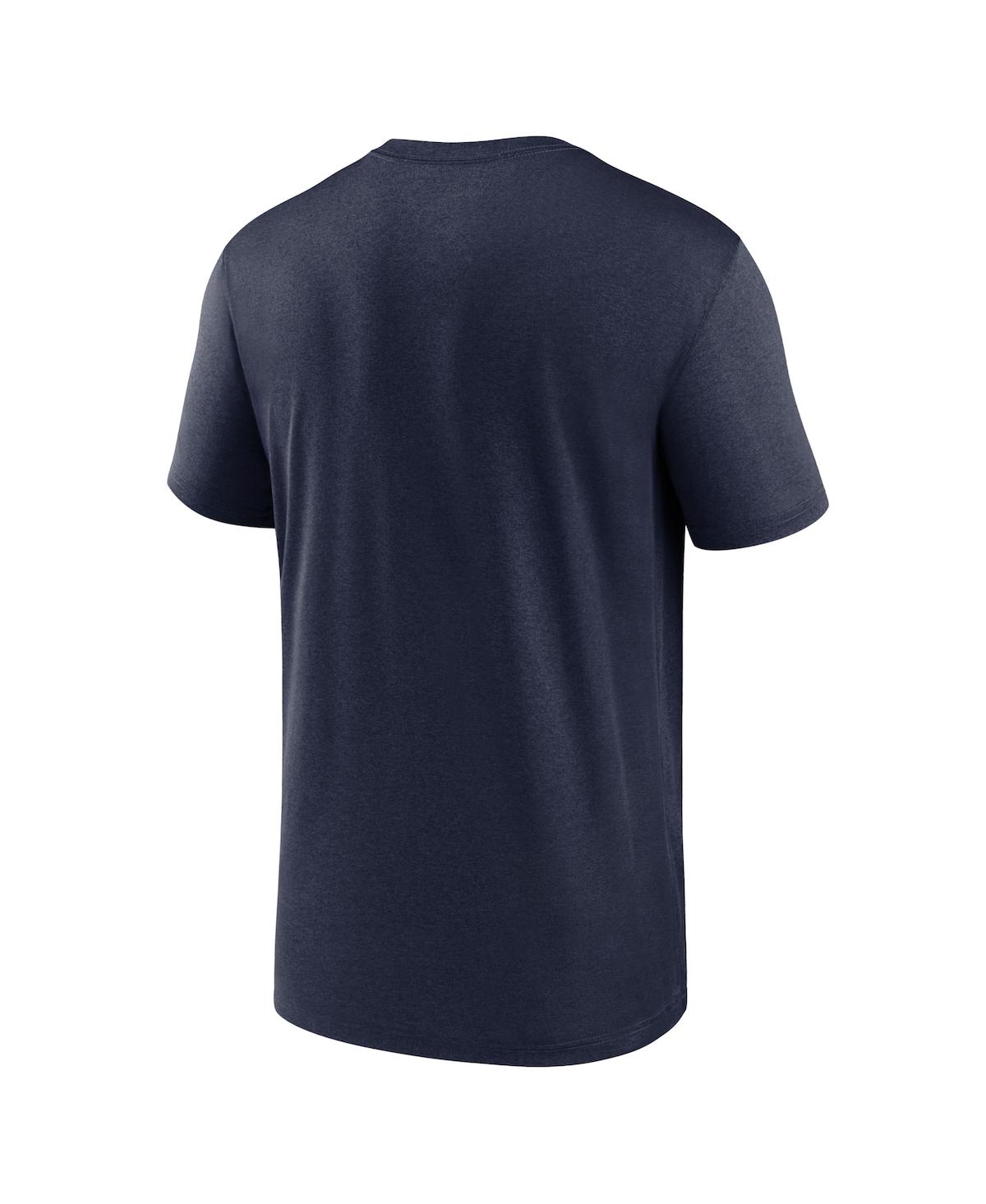 Nike Navy New England Patriots Horizontal Lockup Legend T-shirt In Navy