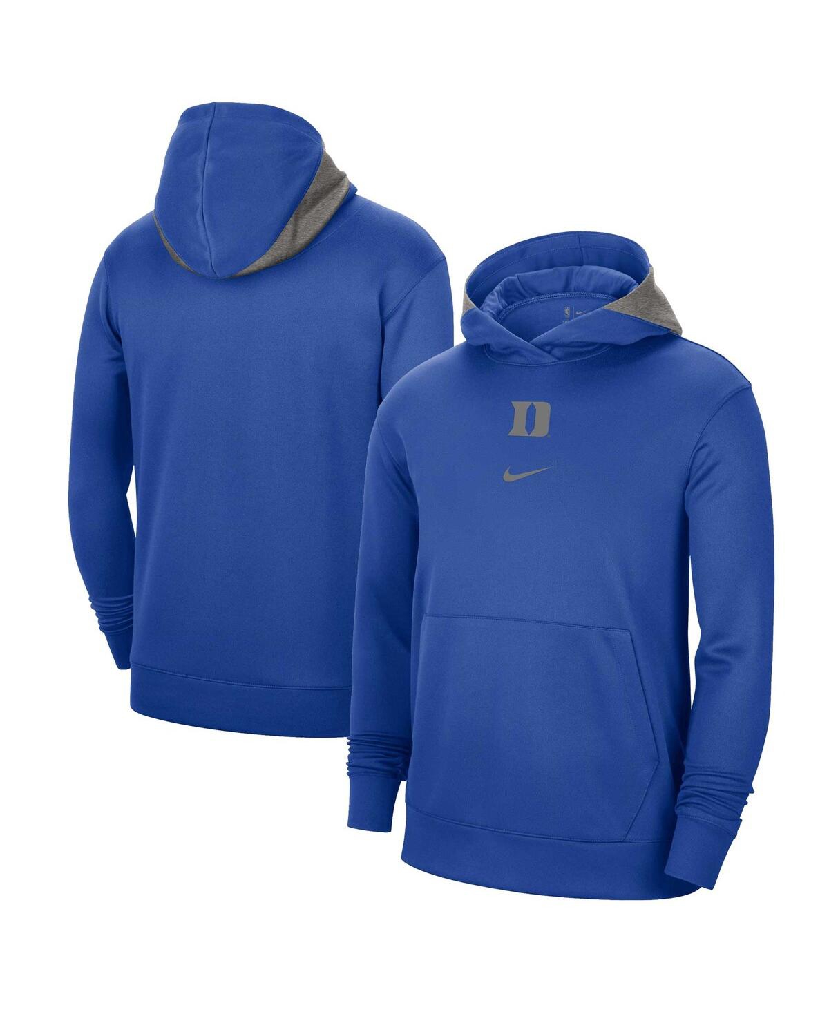 Shop Nike Men's  Royal Duke Blue Devils Team Basketball Spotlight Performance Pullover Hoodie