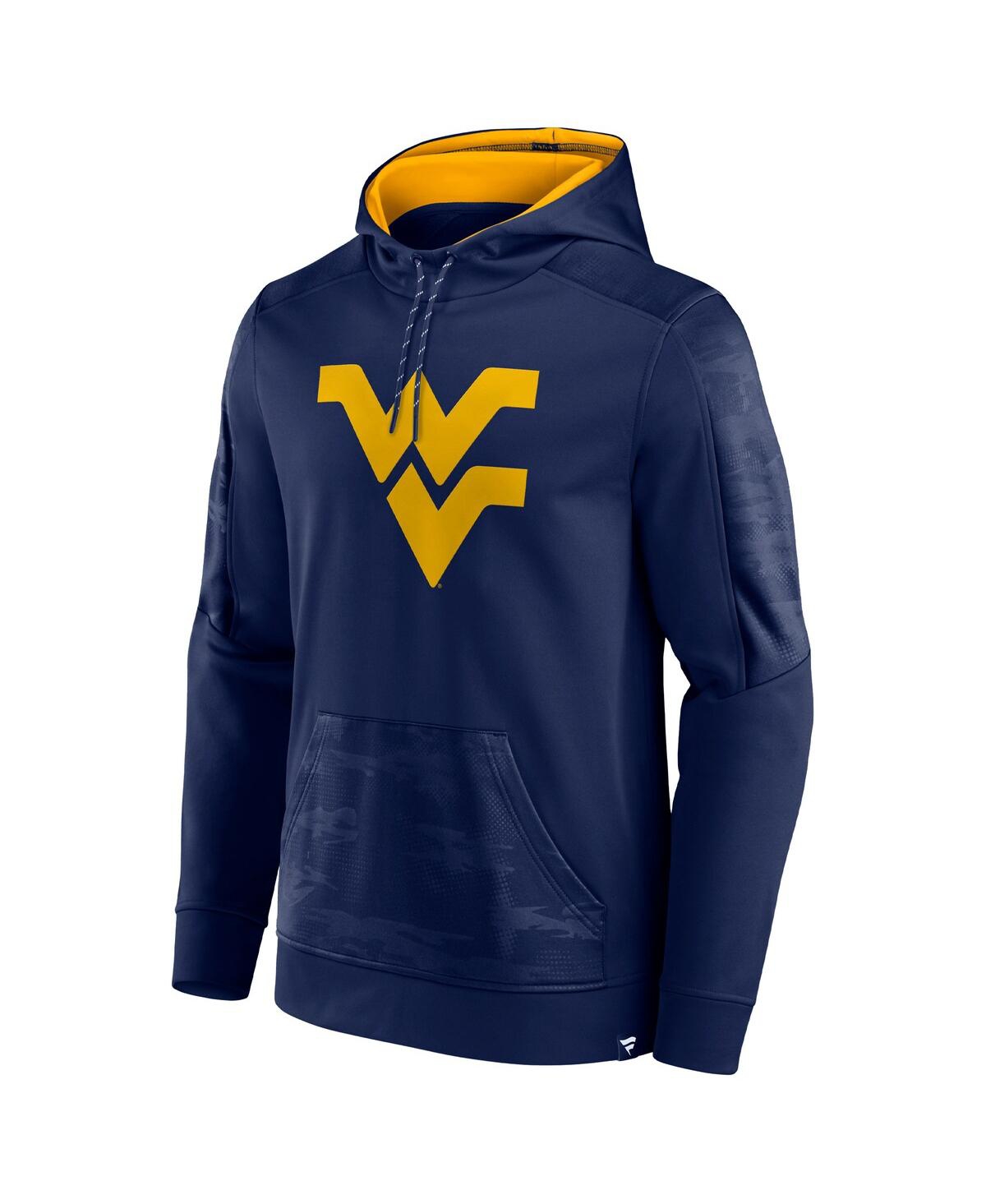 Fanatics Men's  Navy West Virginia Mountaineers On The Ball Pullover Hoodie In Navy