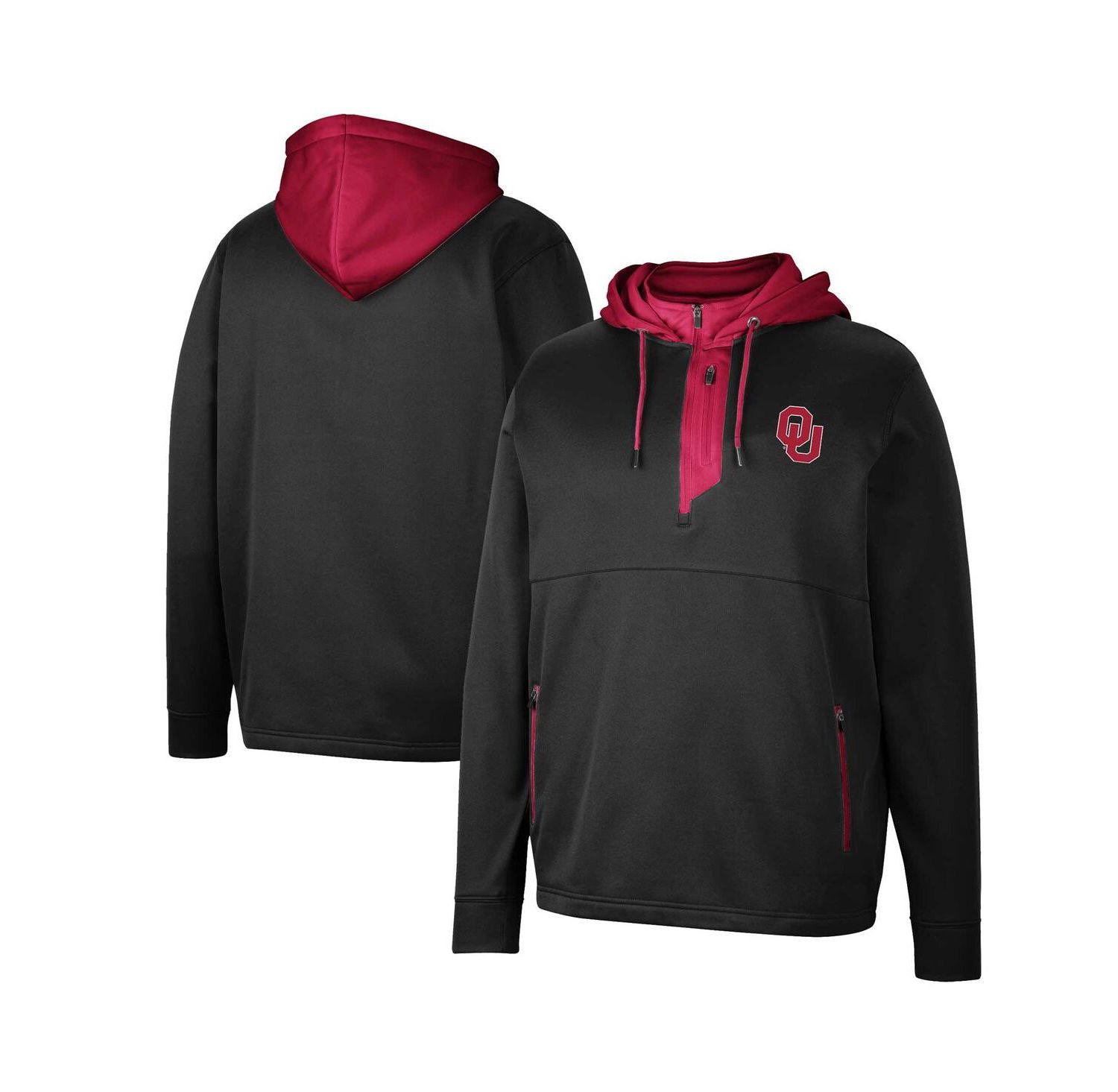 Men's Oklahoma Sooners Luge 3.0 Quarter-Zip Hoodie