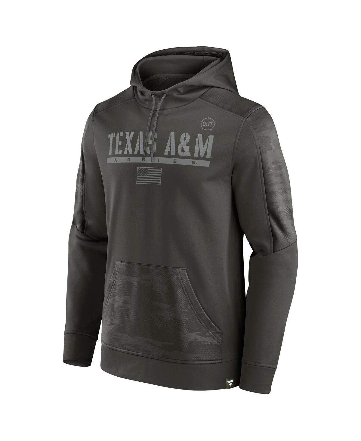 Shop Fanatics Men's  Olive Texas A&m Aggies Oht Military-inspired Appreciation Guardian Pullover Hoodie