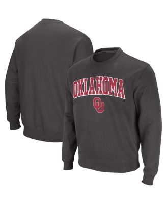 Men's Oklahoma Sooners Arch & Logo Crew Neck Sweatshirt