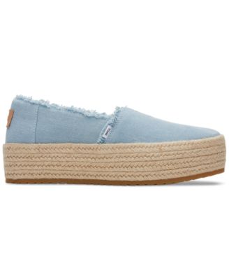 Women's Valencia Canvas Platform Espadrilles Flats