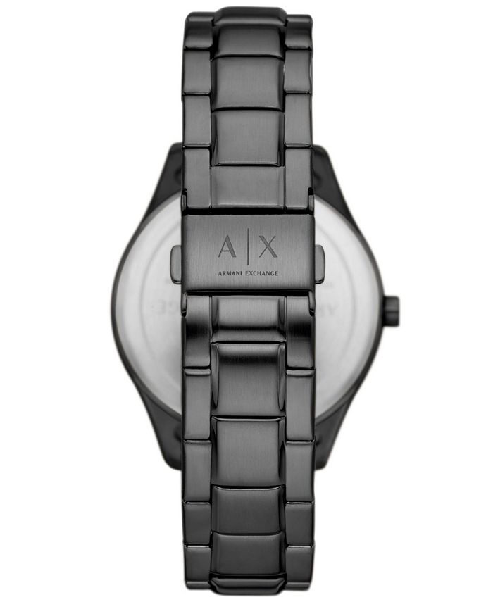 A|X Armani Exchange Men's Multifunction Black Stainless Steel Bracelet ...