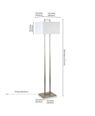 Adair 68" Tall Floor Lamp with Fabric Shade