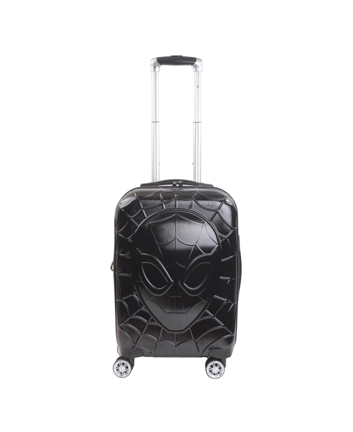 Ful Marvel Molded Spiderman 25" 8 Wheel Expandable Spinner Luggage In Black