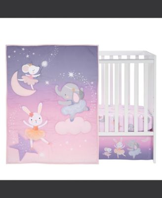 Tiny Dancer 3-Piece Ballet Baby Crib Bedding Set - Elephant