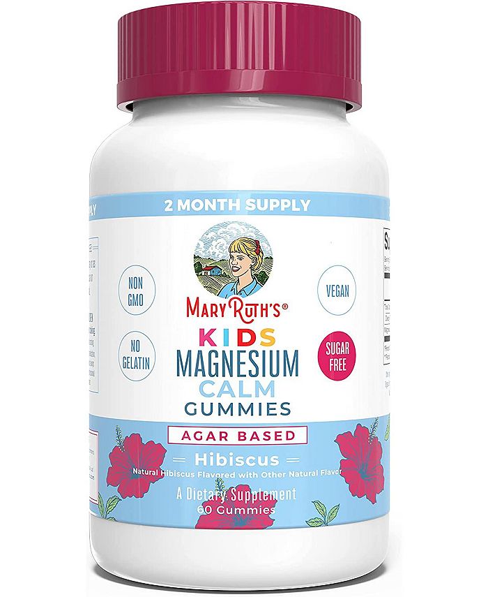 MaryRuth Organics Kids Magnesium Calm Gummies, Hibiscus, 60ct Macy's