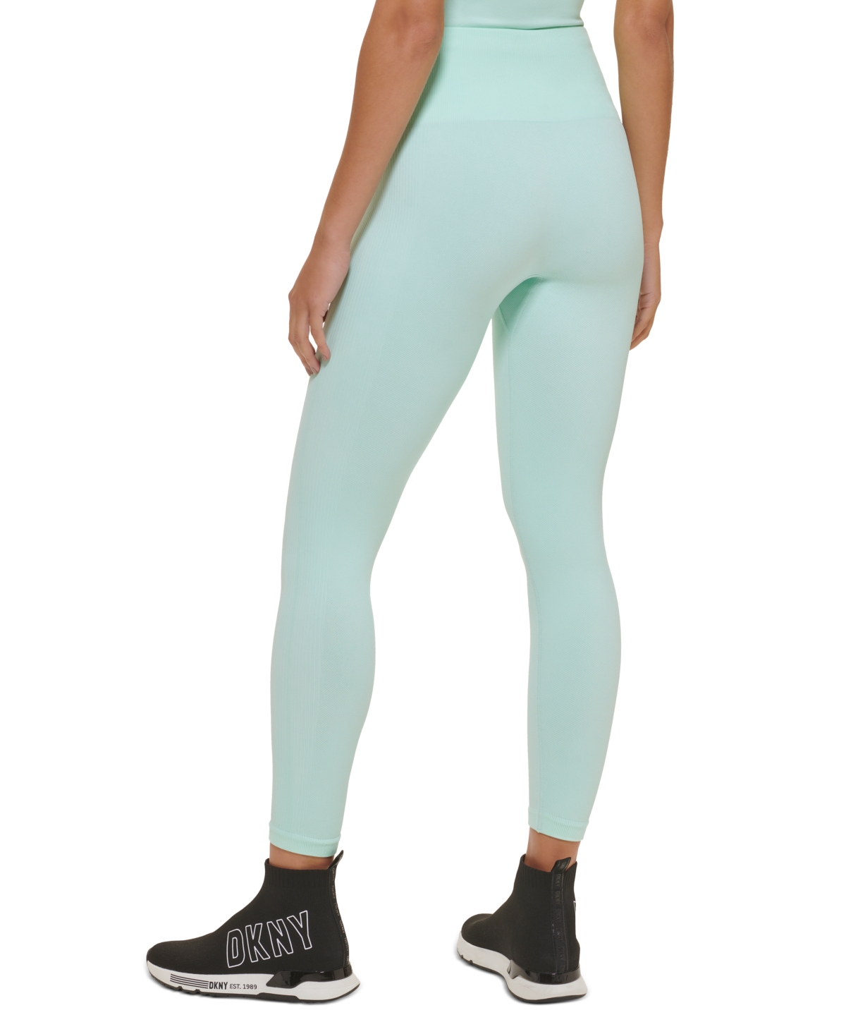 Dkny Sport Women's Performance Seamless Solid Leggings In Tulle