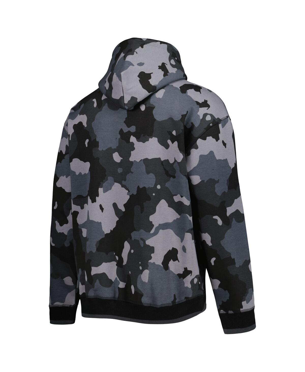 THE WILD COLLECTIVE MEN'S THE WILD COLLECTIVE BLACK DENVER BRONCOS CAMO PULLOVER HOODIE 