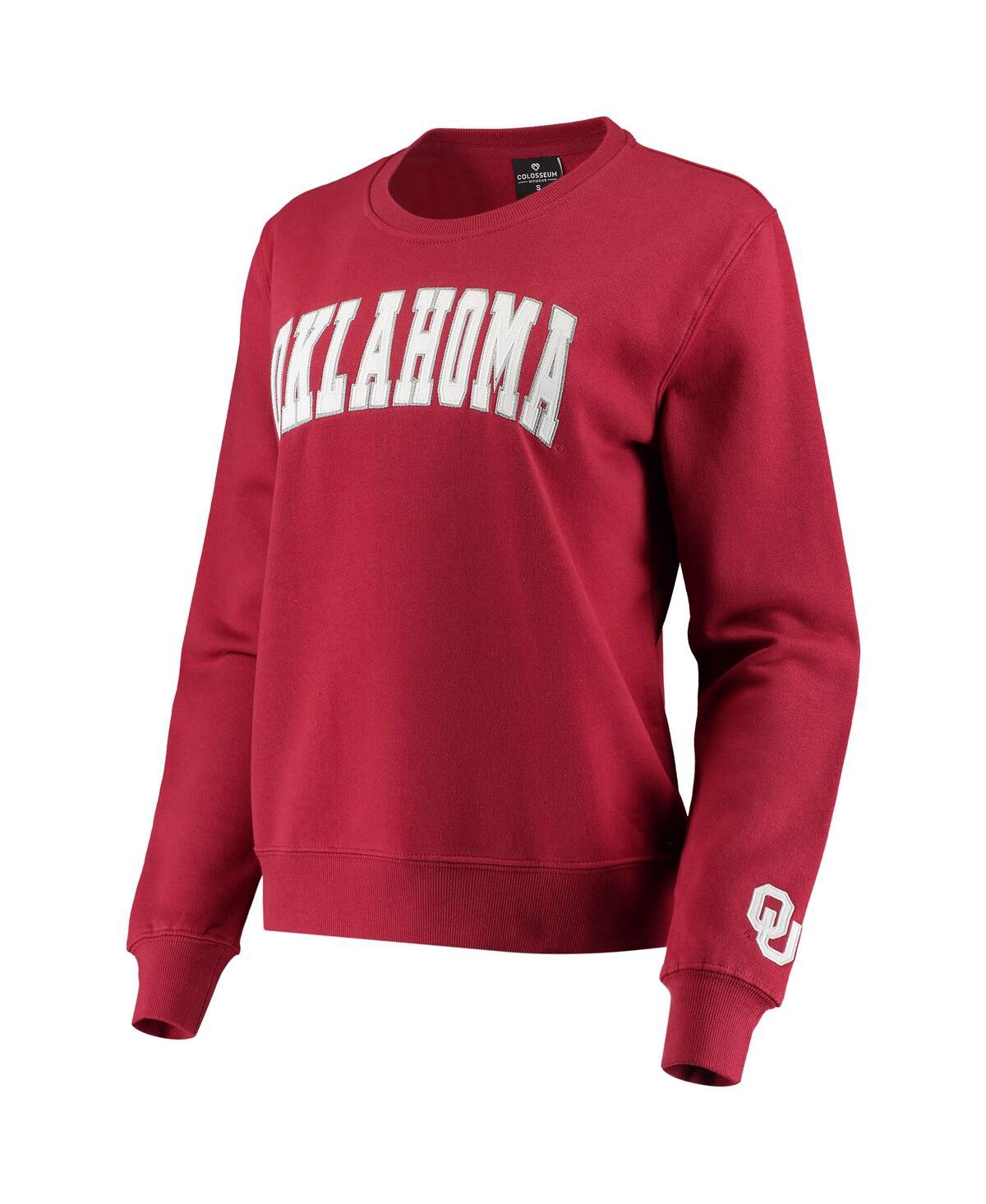 Colosseum Crimson Alabama Crimson Tide Campanile Pullover Sweatshirt In Crimson