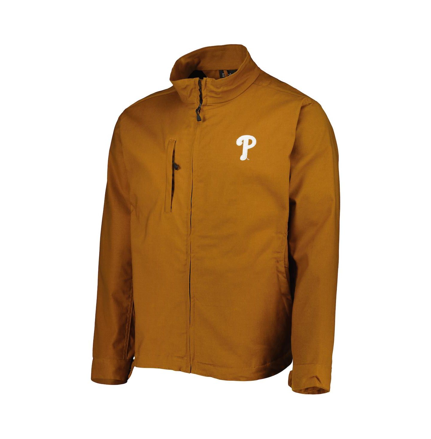Мужская куртка Dunbrooke Tan Philadelphia Phillies Journey Tri-Blend Full-Zip — фото 4