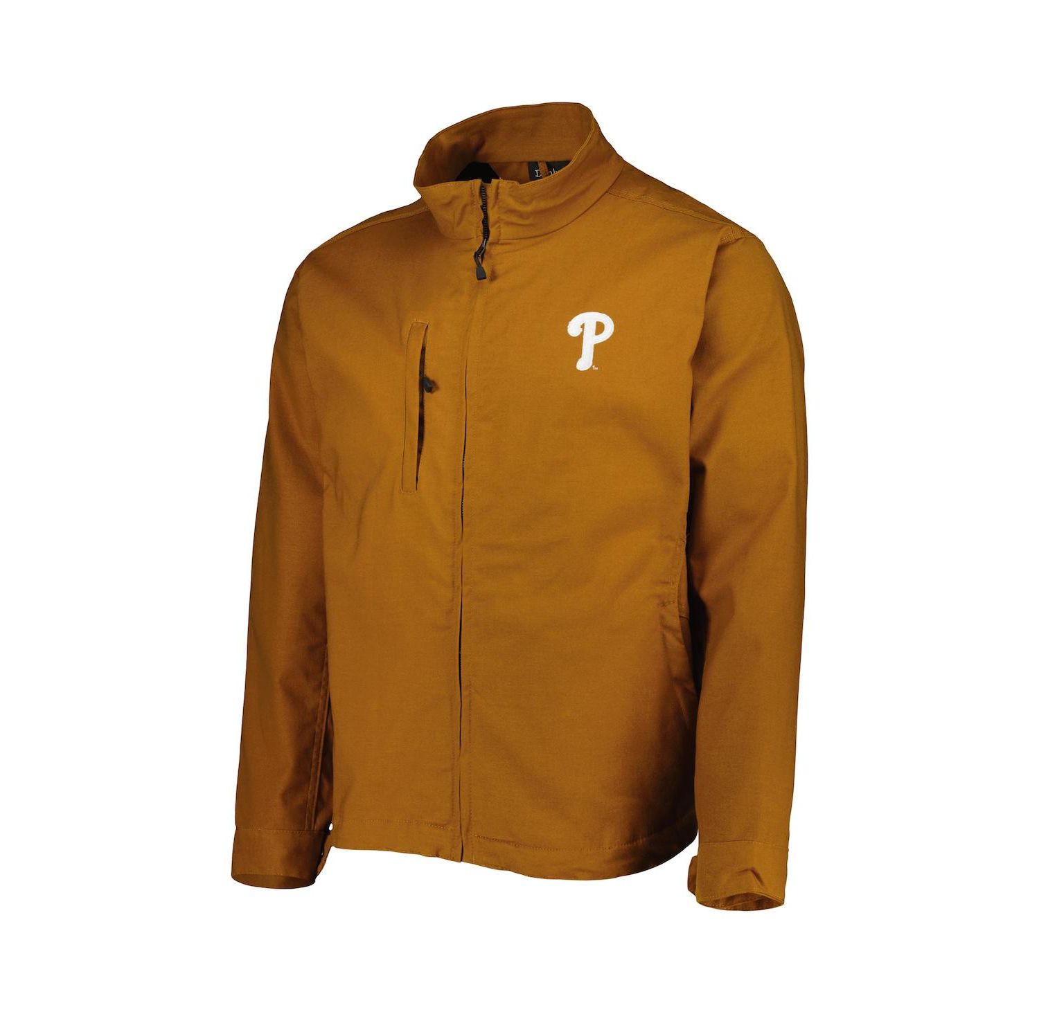Men's Tan Philadelphia Phillies Journey Tri-Blend Full-Zip Jacket