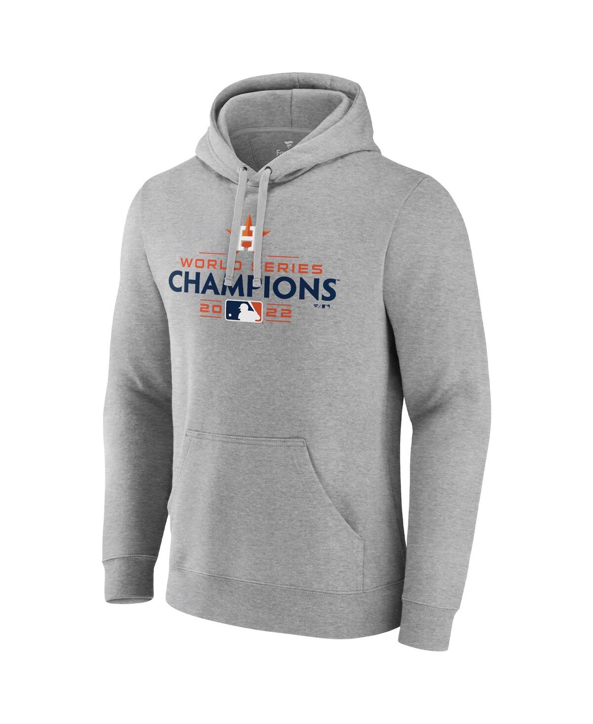 Fanatics Branded Navy Houston Astros 2022 World Series Champions Big & Tall Logo Pullover Hoodie In Gray,navy