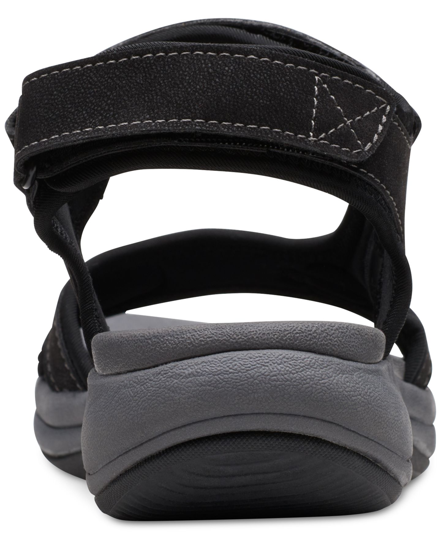 Женские сандалии Clarks Cloudsteppers Mira Bay Strappy Sport Sandals, цвет: Чёрный — фото 6