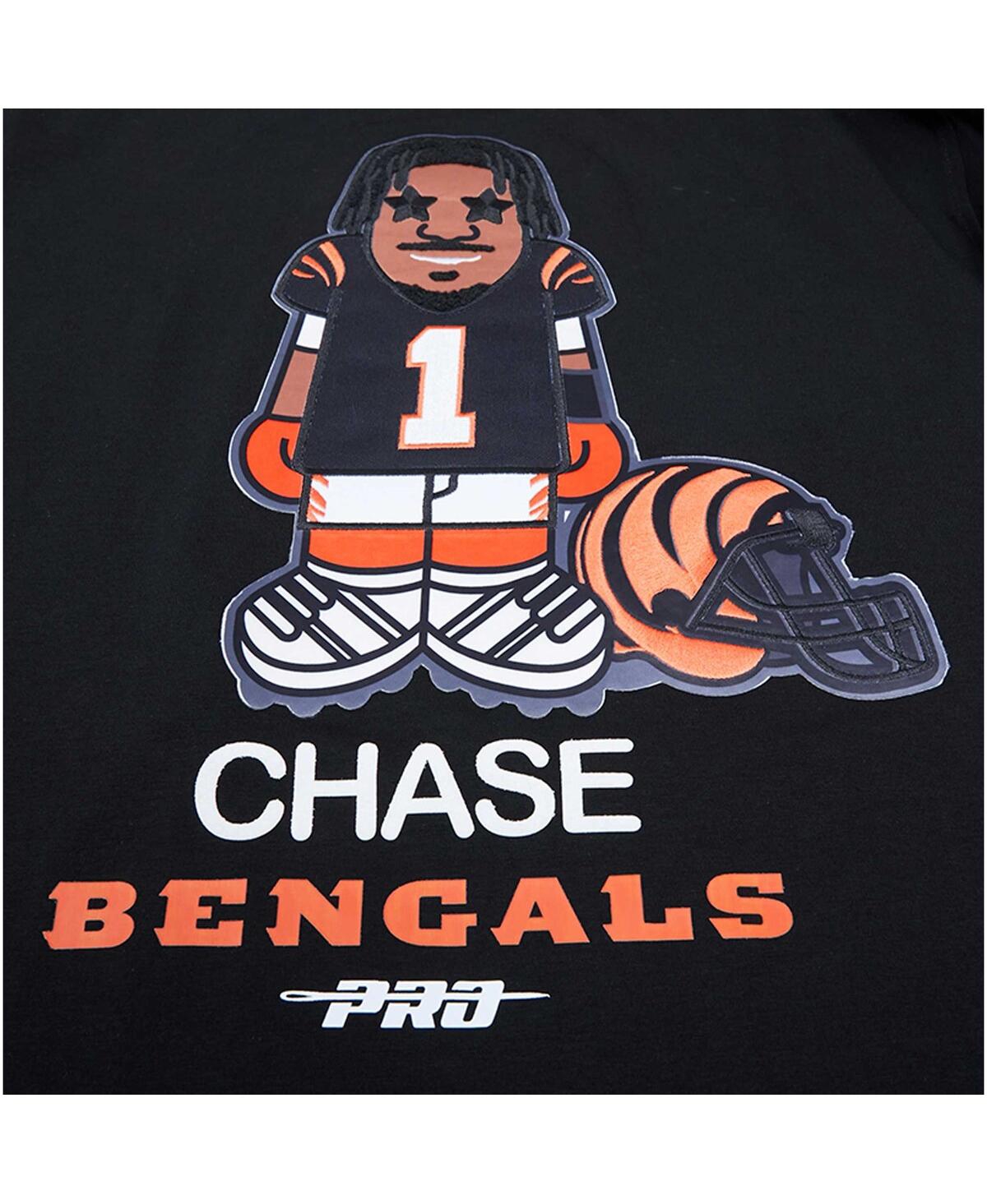 Pro Standard Men's Ja'marr Chase Black Cincinnati Bengals Player Avatar Graphic T-shirt In Black