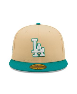 Men's Natural, Teal Los Angeles Dodgers Mango Forest 59FIFTY fitted hat