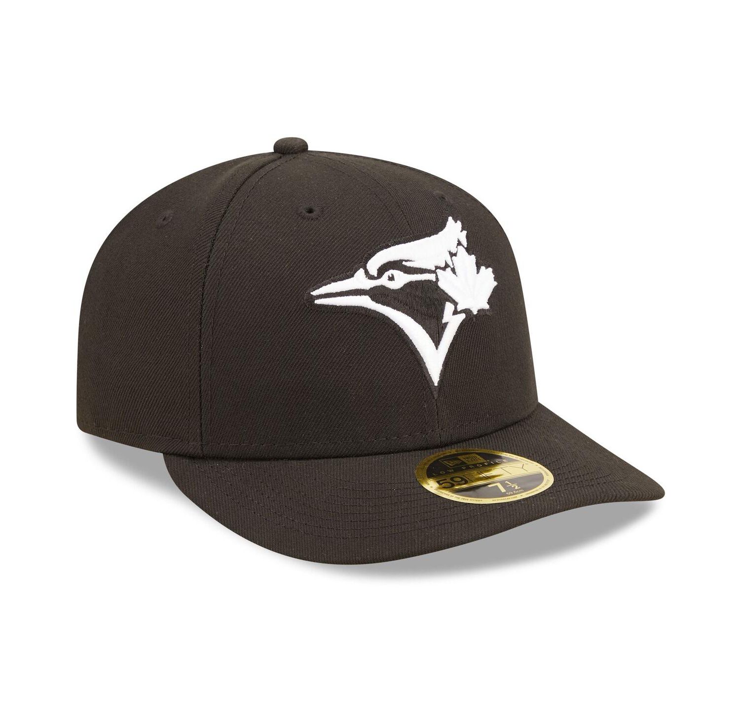 Men's Toronto Blue Jays Black, White Low Profile 59FIFTY Fitted Hat