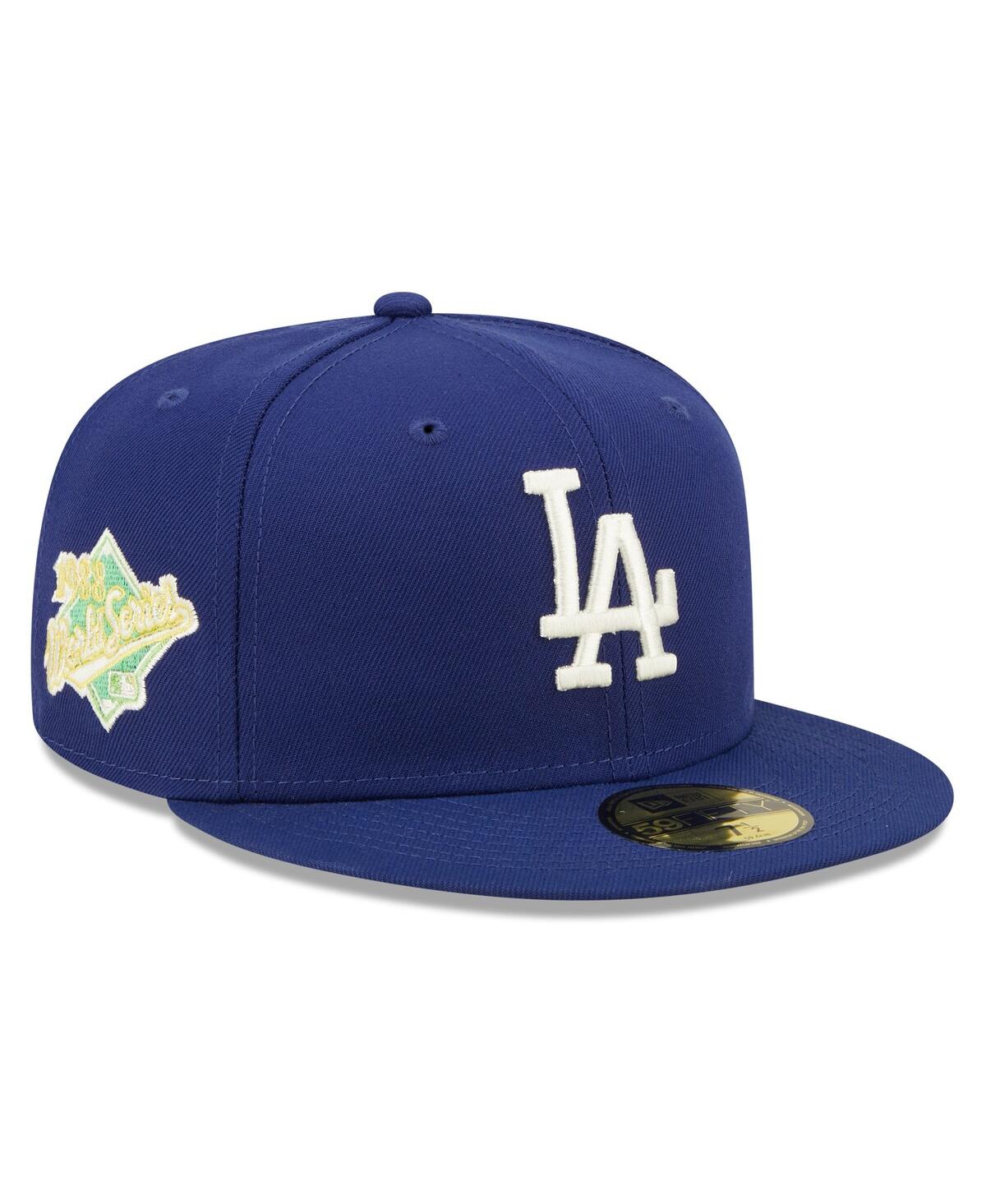 New Era Royal Los Angeles Dodgers 1988 World Series Champions Citrus Pop Uv 59fifty Fitted Hat In Royal