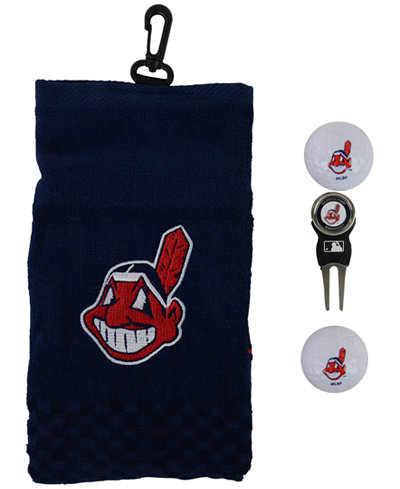Team Golf Cleveland Indians Golf Towel Gift Set