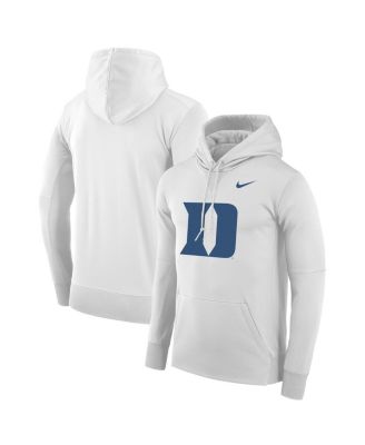 Men s Nike White Duke Blue Devils Performance Pullover Hoodie Macy s