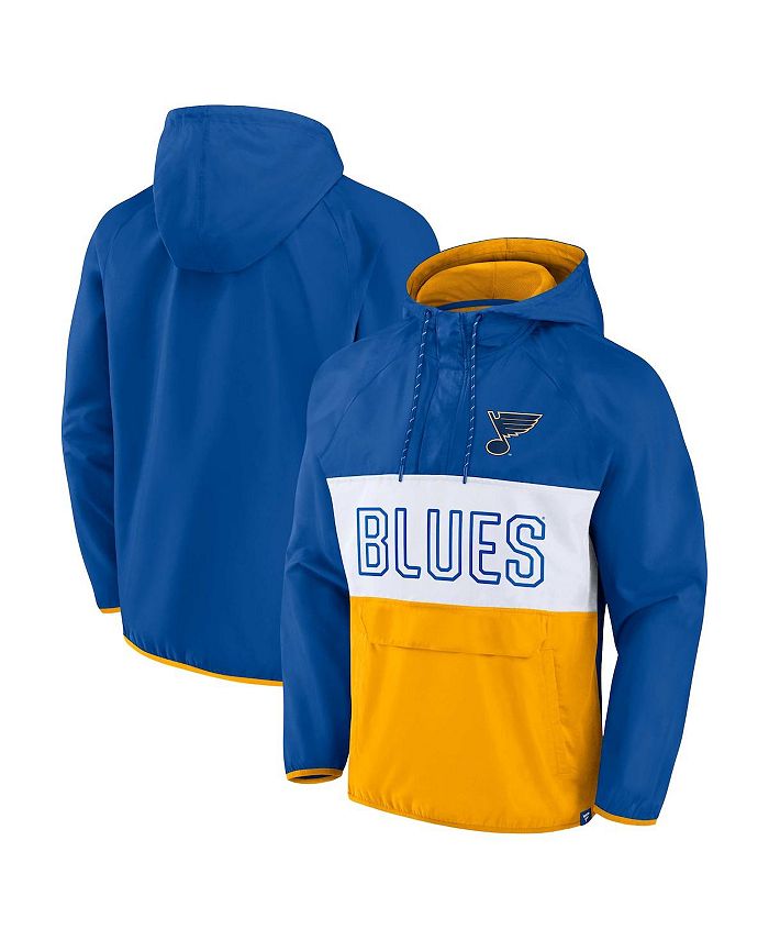 Men's Fanatics Branded Blue St. Louis Blues Make The Play Pullover Hoodie
