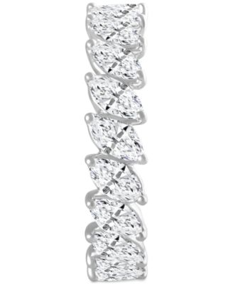 Certified Lab Grown Diamond Marquise-Cut Eternity Band (3 ct. t.w.) in 14k Gold