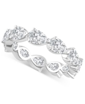 Badgley Mischka - Certified Lab Grown Diamond Pear Eternity Band (4 ct. t.w.) in 14k Gold