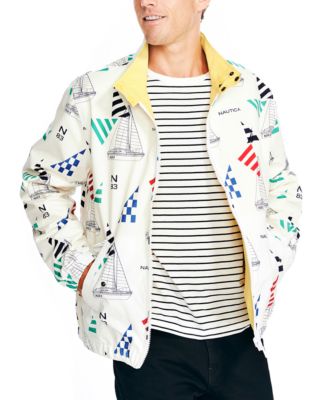 Nautica Men's Classic-Fit Reversible Logo-Print Full-Zip Jacket