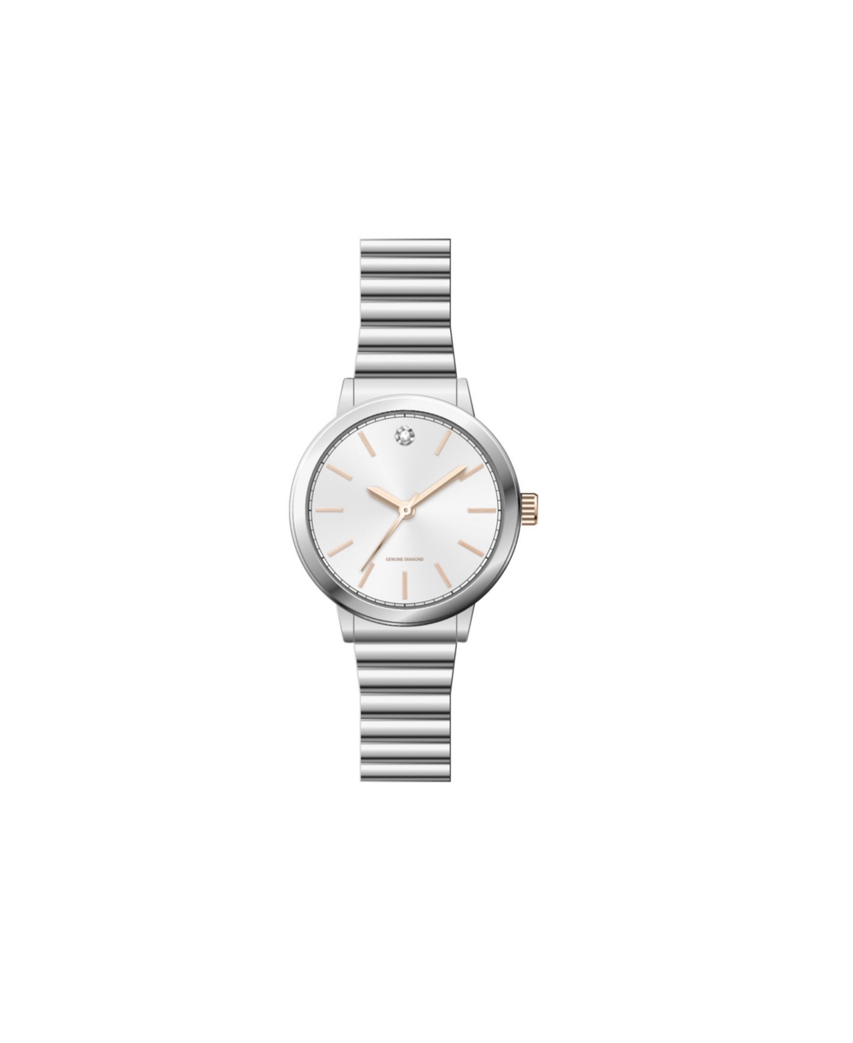 Jessica Carlyle Women's Analog Silver-Tone Metal Alloy Watch 36mm