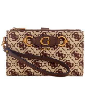 GUESS - Izzy 4G Monogram Jacquard Double Zip Organizer
