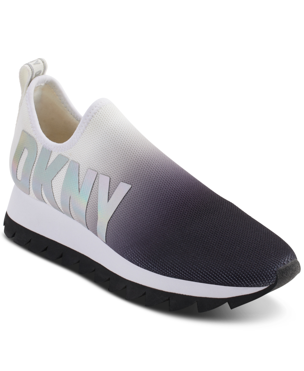 Dkny Women's Azer Slip-on Fashion Sneakers In Black/ White Ombre | ModeSens